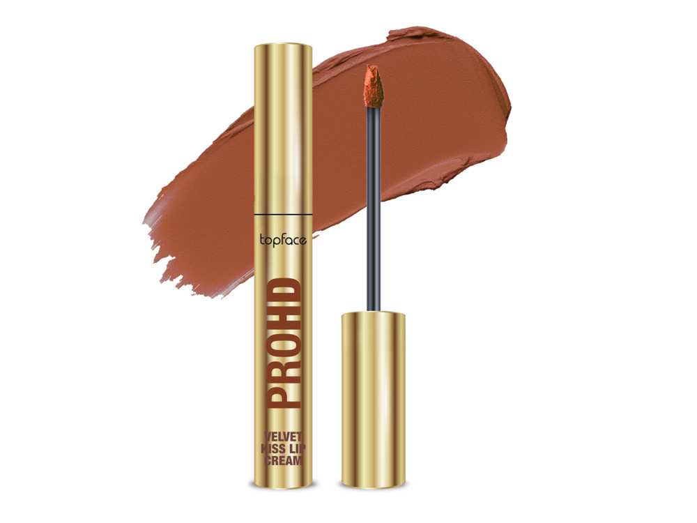 Рідка матова помада Topface PROHD Velvet Kiss Lip Cream PT212 006 Brick Mood 3 г 