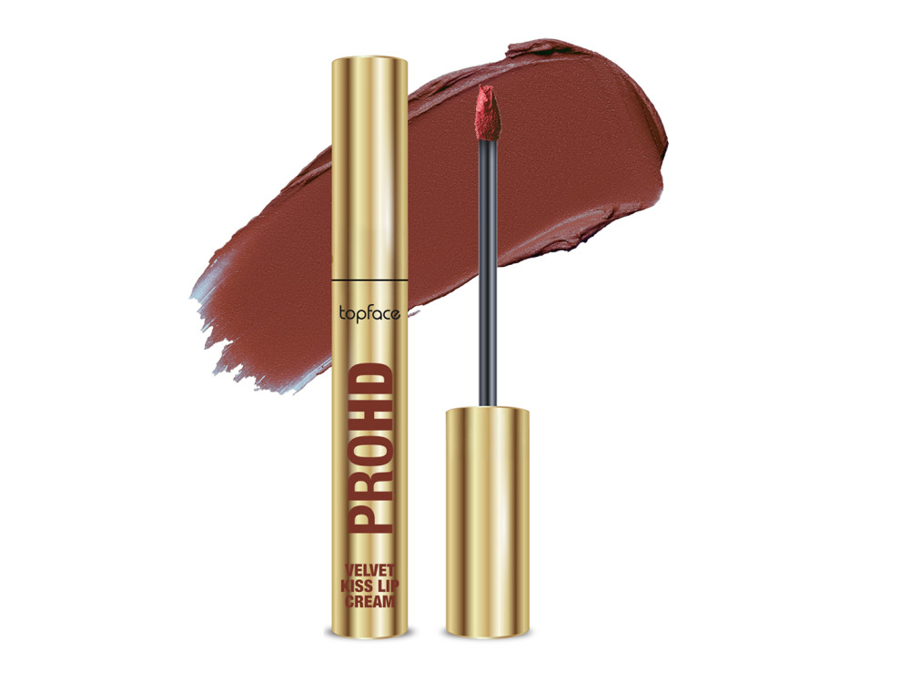 Рідка матова помада Topface PROHD Velvet Kiss Lip Cream PT212 007 Toasted Allure 3 г 