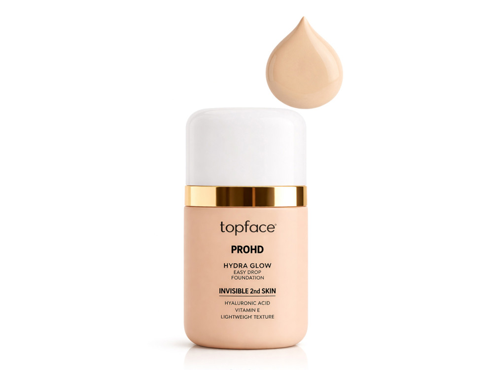 Тональна основа для обличчя Topface PT477 PROHD Hydra Glow Foundation 002 Porcelain Veil (холодний беж)
