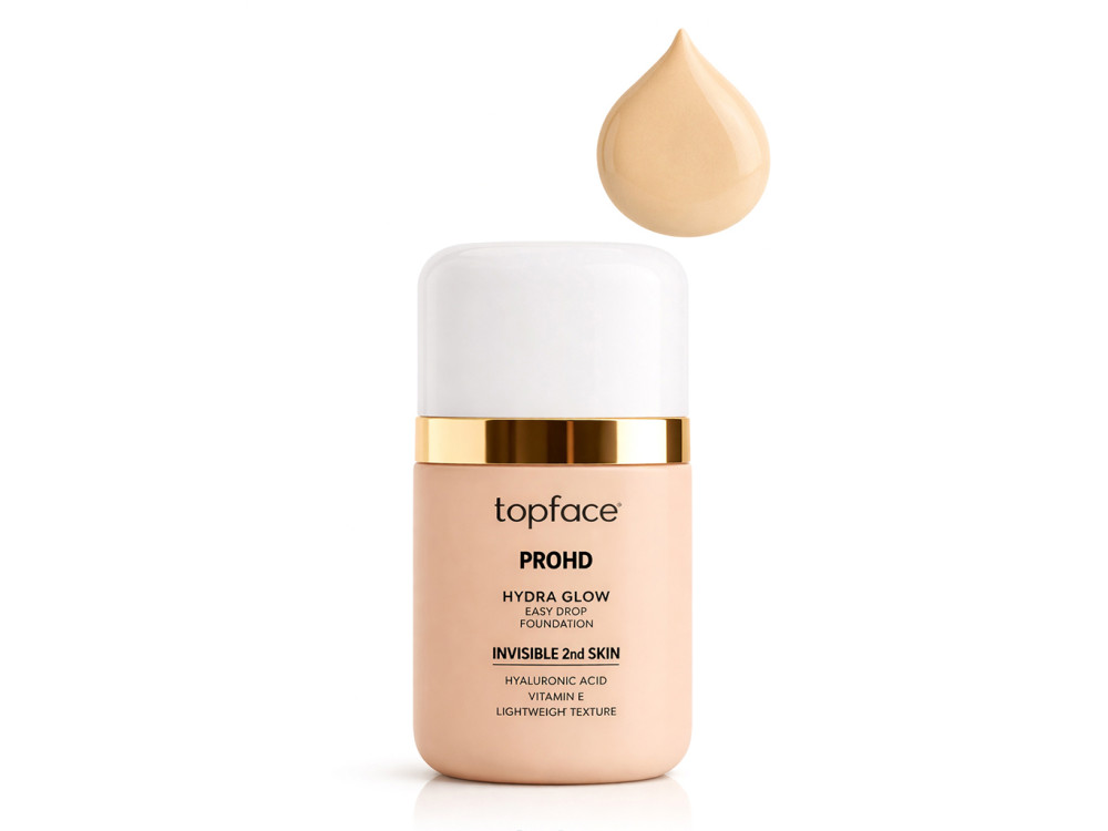 Тональна основа для обличчя Topface PT477 PROHD Hydra Glow Foundation 003 Linen (світлий беж)