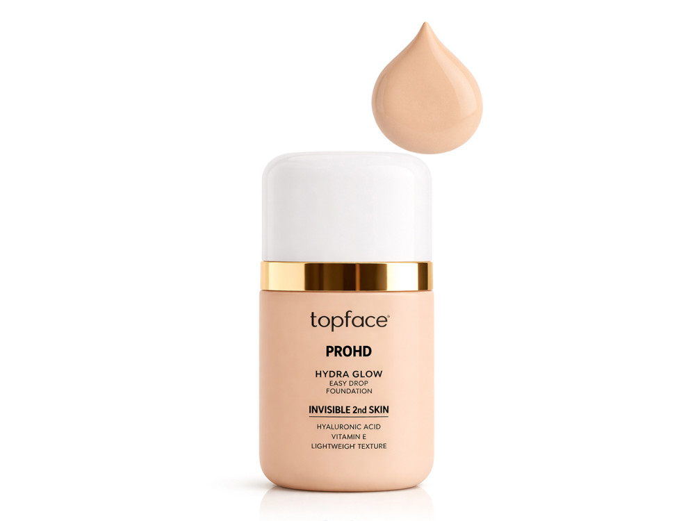 Тональна основа для обличчя Topface PT477 PROHD Hydra Glow Foundation 004 Sandstone (натуральний беж)