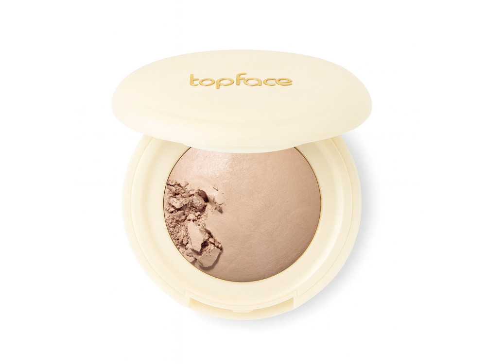 Хайлайтер запечений для обличчя Topface ProHD Natural Glow Baked Highlighter PT706 002 Warm Sheen