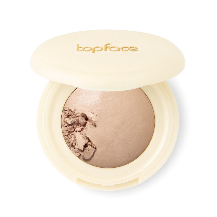 Хайлайтер запечений для обличчя Topface ProHD Natural Glow Baked Highlighter PT706 002 Warm Sheen
