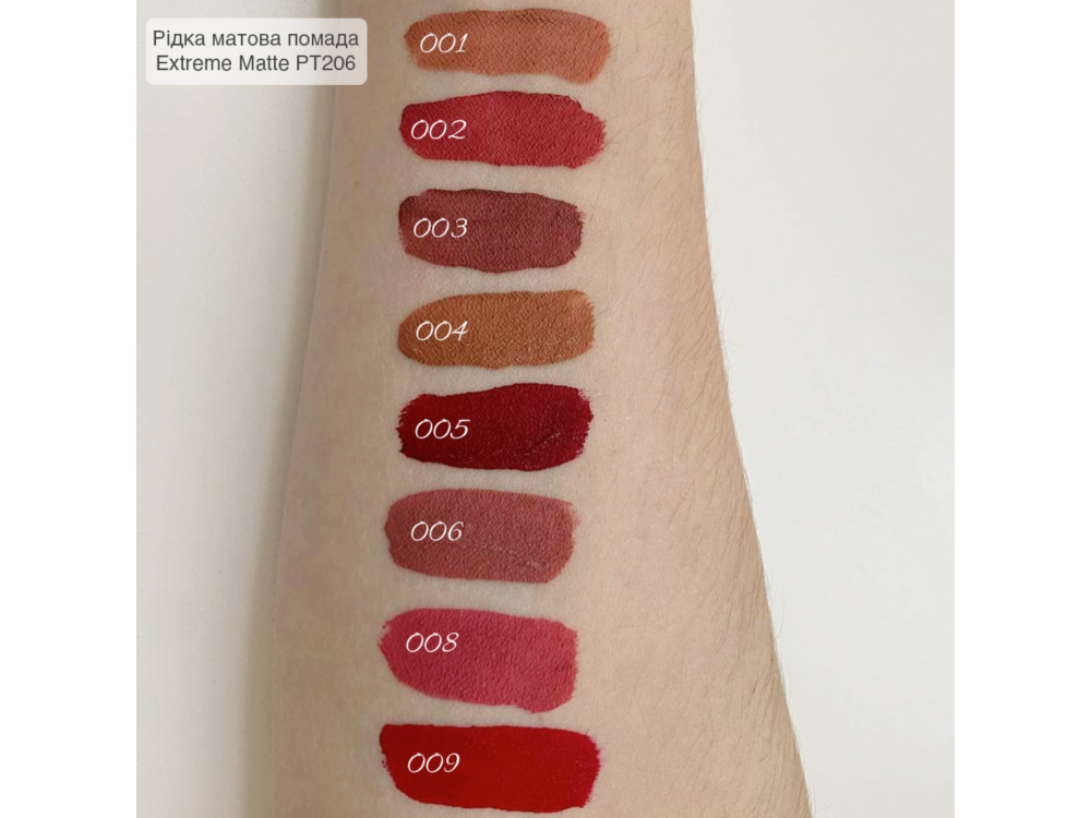 Рідка помада для губ TopFace Instyle Extreme Matte Lip Paint PT206 006 