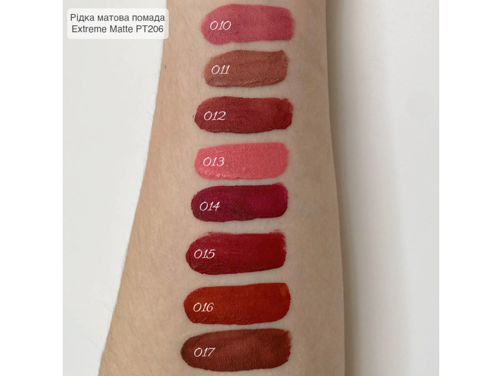 Рідка помада для губ TopFace Instyle Extreme Matte Lip Paint PT206 010 