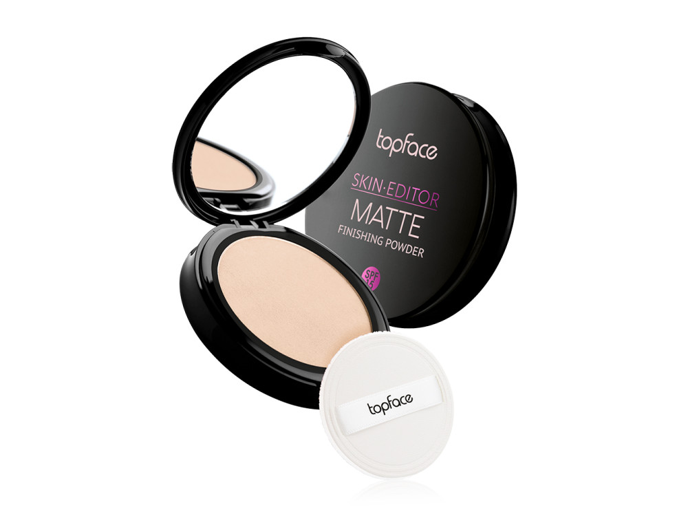 Матувальна компактна пудра для обличчя Topface Skin Editor Matte Finishing Powder PT263 02 