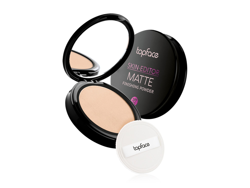 Матувальна компактна пудра для обличчя Topface Skin Editor Matte Finishing Powder PT263 04 