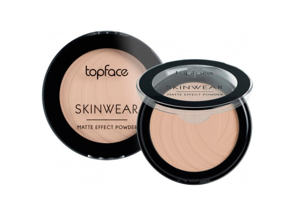 Компактна пудра для обличчя Topface Skin Wear Matte Effect Powder PT265 01 