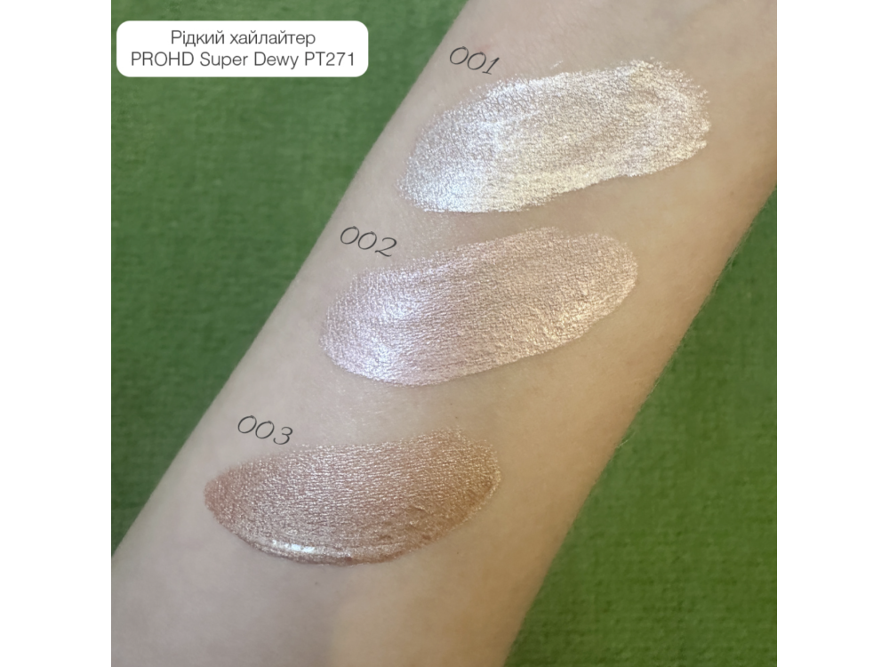 Рідкий хайлайтер для обличчя Topface ProHD Super Dewy Liquid Highlighter PT271 01 Neon Blise 