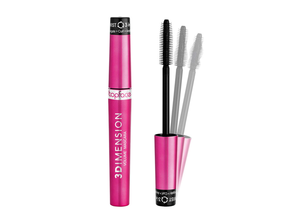 Туш для вій Topface 3Dimension Volume Mascara PT314 black 
