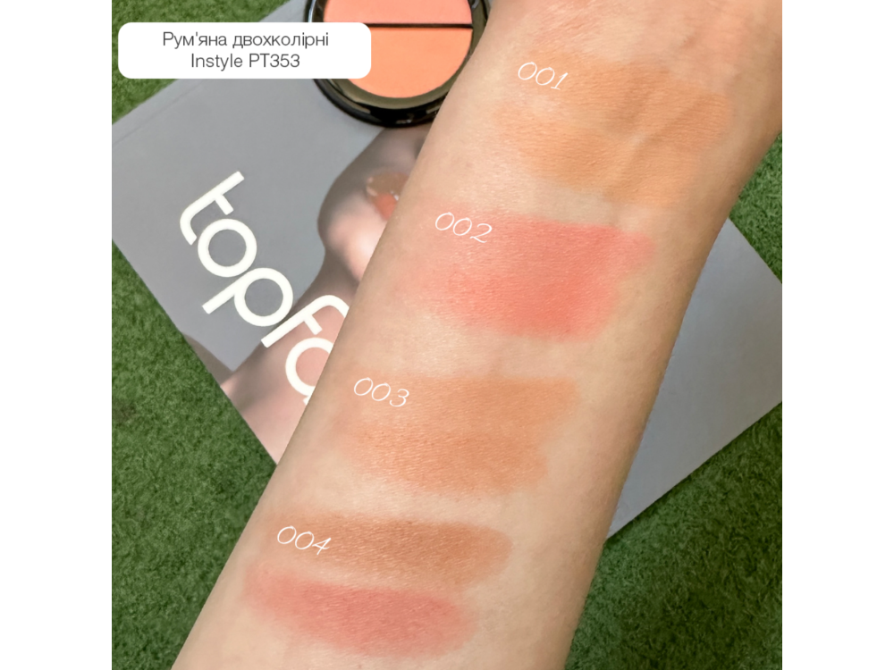 Рум'яна для обличчя Topface Instyle Twin Blush On PT353 003 