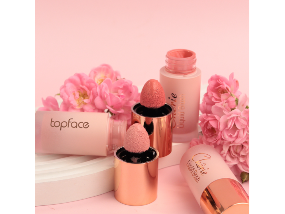 Рідкі рум'яна для обличчя Topface Cherie Liquid Blush PT356 004 Rose Ritual 