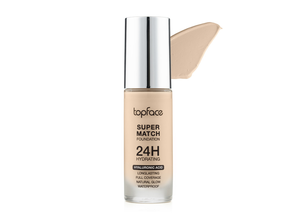 Тональний крем для обличчя Topface Super Match 24H Foundation PT475 001 