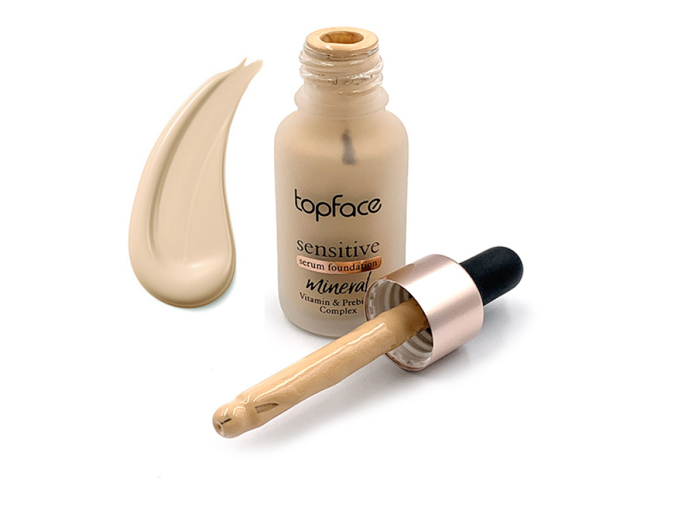 Тональна основа для обличчя 001 Topface Sensitive Mineral Serum Foundation PT565