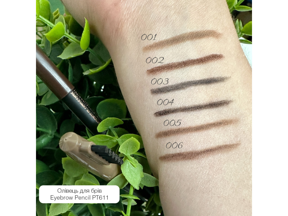 Олівець для брів зі щіточкою Topface Eyebrow Pencil PT611 003 