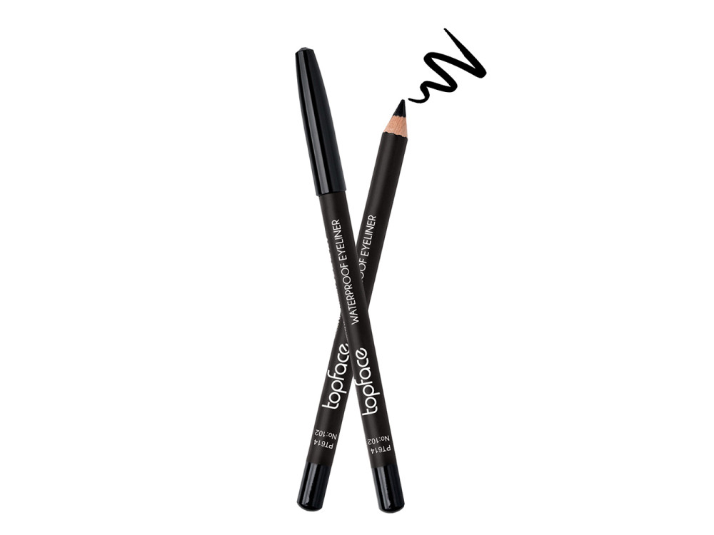 Водостійкий олівець для очей Topface Waterproof Eyeliner PT614 102 