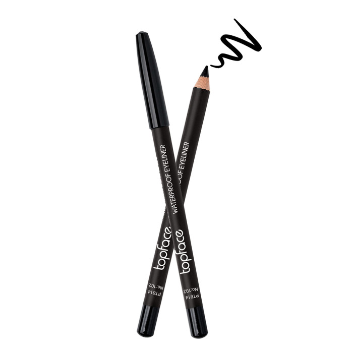 Водостійкий олівець для очей Topface Waterproof Eyeliner PT614 102 