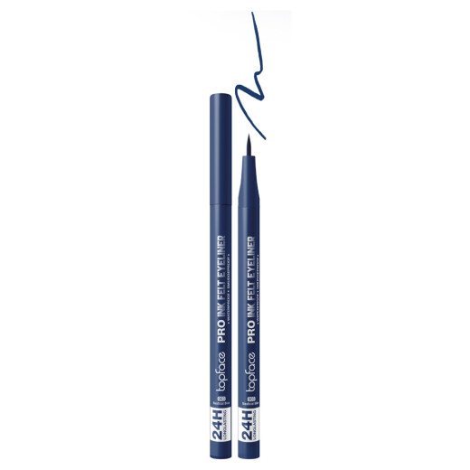 Підводка-фломастер для очей Topface PT619 Pro Ink Felt Eyeliner 003 Nautical Blue синій