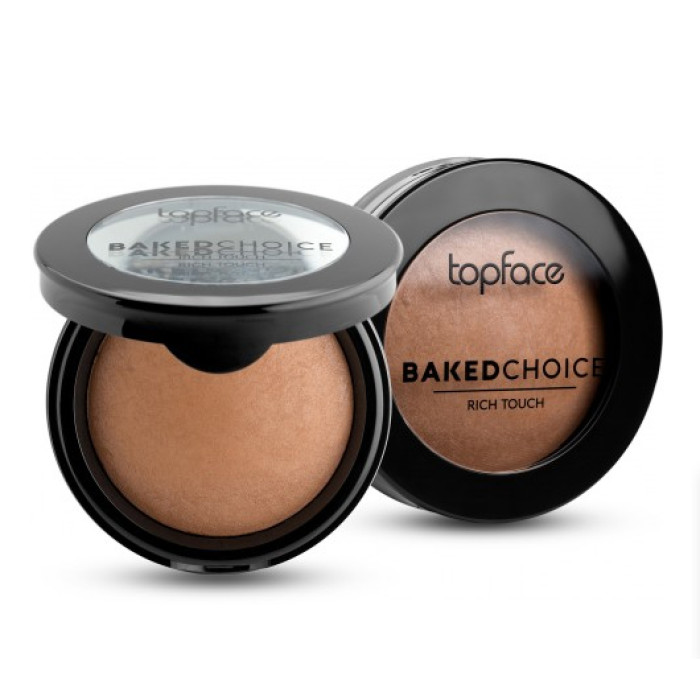 Запечена пудра для обличчя 08 Terracotta Topface Baked Choice Rich Touch Powder PT701