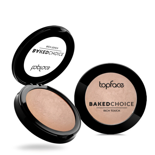 Рум'яна для обличчя Topface Baked Choice Rich Touch Blush On PT703 01 Nude Sparkle 