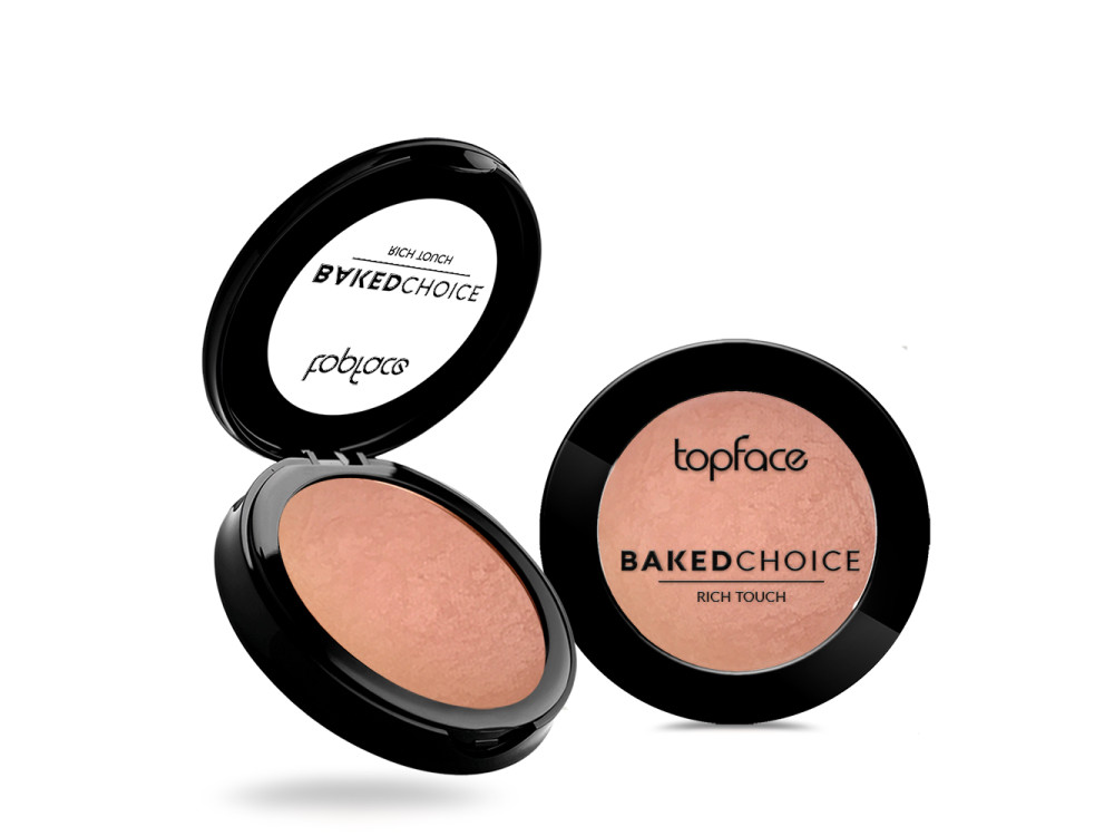 Рум'яна для обличчя Topface Baked Choice Rich Touch Blush On PT703 04 Shimmer Peach 
