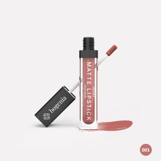 Помада рідка 01 Hawaiian Cherimoya Bogenia Croissant Liquid Matte Lipstick Spice Travel BG720