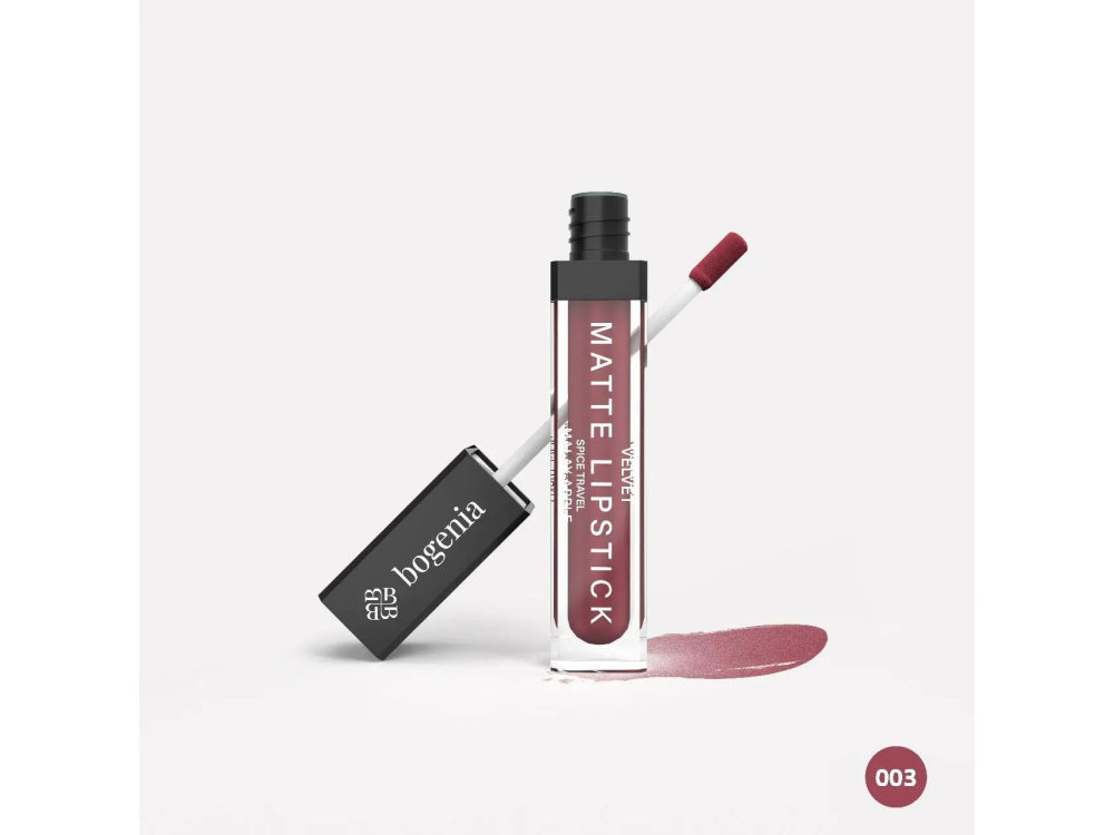 Помада рідка 03 Malay Apple Bogenia Croissant Liquid Matte Lipstick Spice Travel BG720