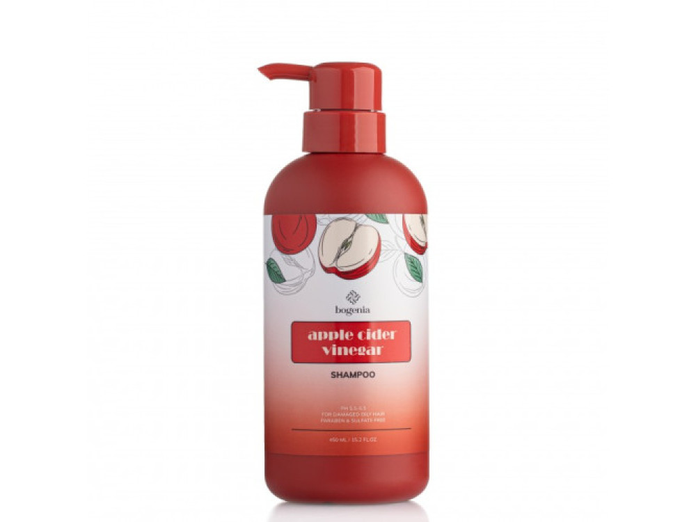 Шампунь для волосся з екстрактом яблучного оцту Bogenia Apple Cider Vinegar Shampoo BG413 450 мл