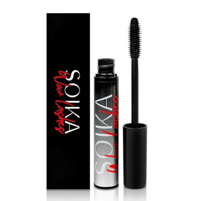 Туш для вій  WOW LASHES Ефект накладних вій чорна Soika 10 г