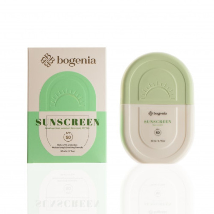 Сонцезахисний крем Sunscreeen Face Cream SPF50+ Bogenia BG441, 50 мл
