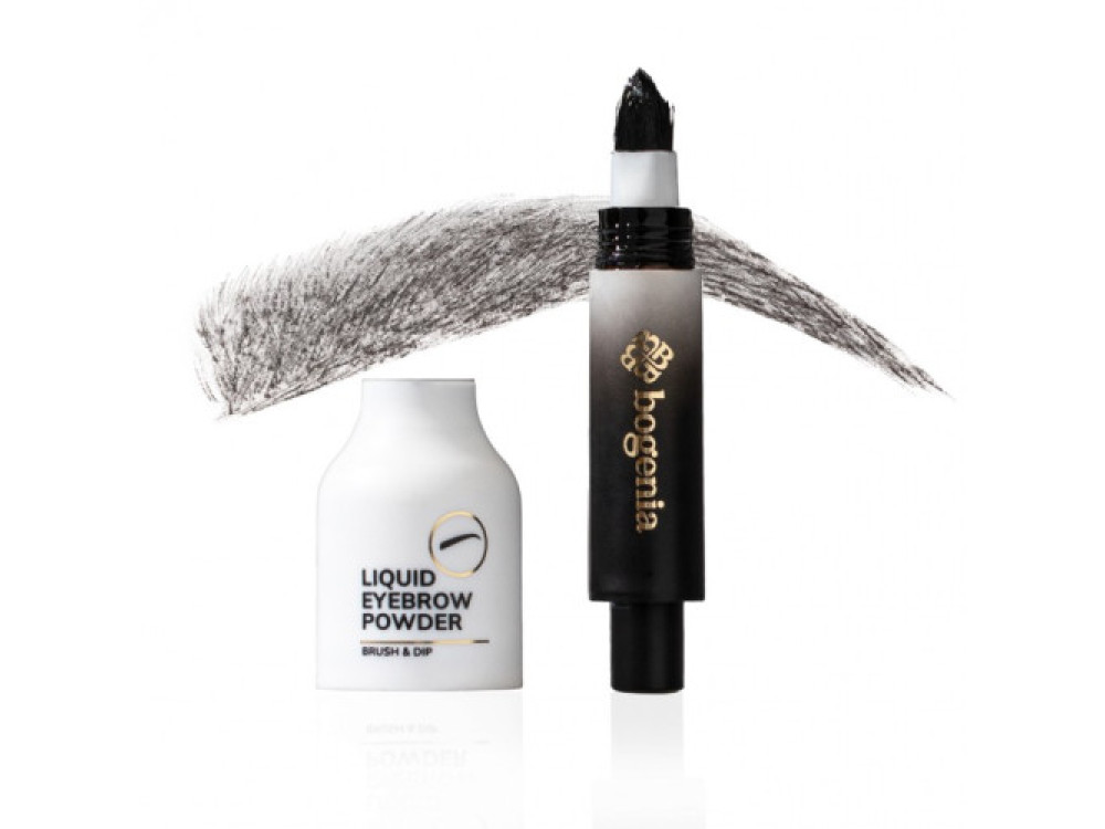 Пудрова підводка для брів Liquid Eyebrow Powder Brush&Dip 01 Bogenia BG509