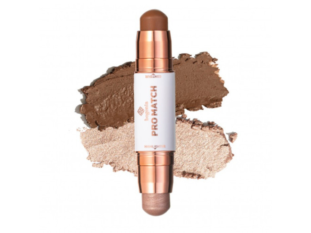 Хайлайтер та контур 001 Match Stick Highlighter & Contour Bogenia BG656