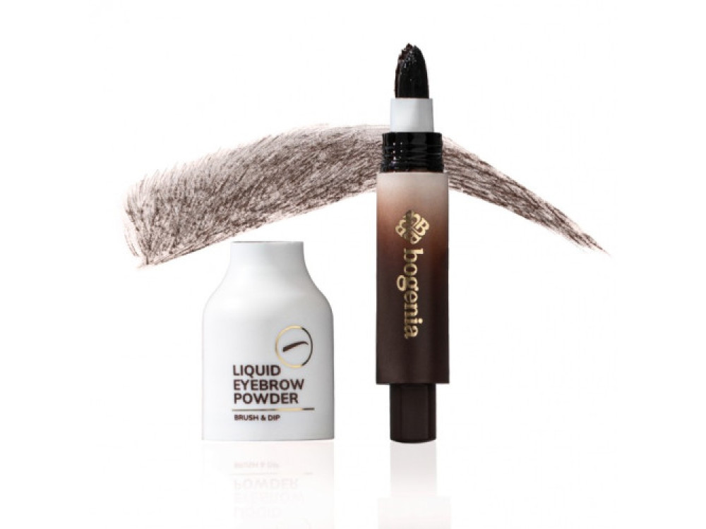 Пудрова підводка для брів Liquid Eyebrow Powder Brush&Dip 02 Bogenia BG509