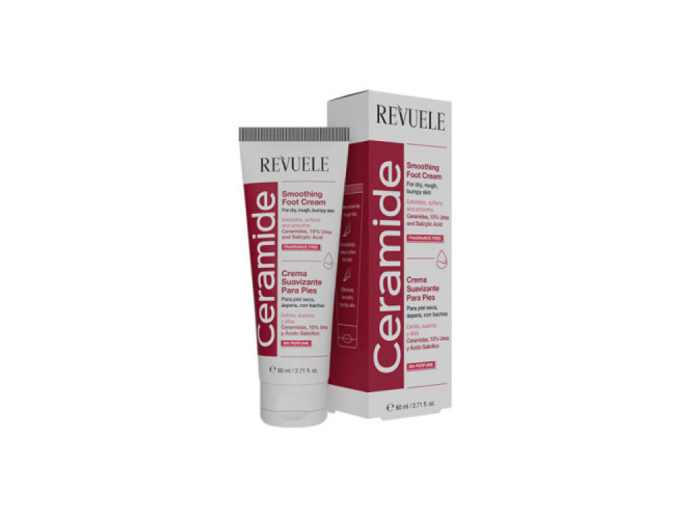 Розгладжуючий крем для ніг з керамідами Revuele Ceramide, 80 мл