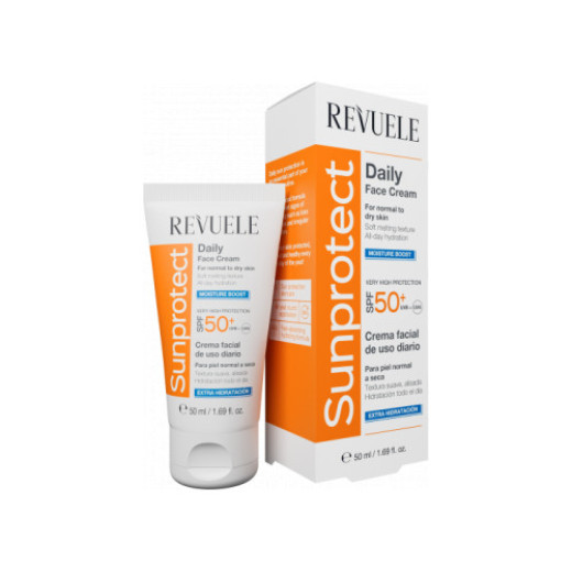 Крем сонцезахисний для обличчя та тіла зволожуючий Revuele SPF50+, 50 мл