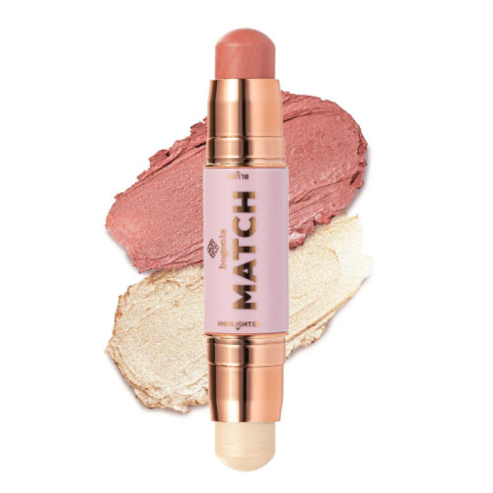 Xайлайтер та румʼяна Bogenia Match Stick Highlighter & Blush BG637 001