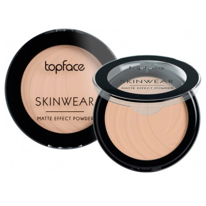 Компактна пудра для обличчя Topface Skin Wear Matte Effect Powder PT265 02 