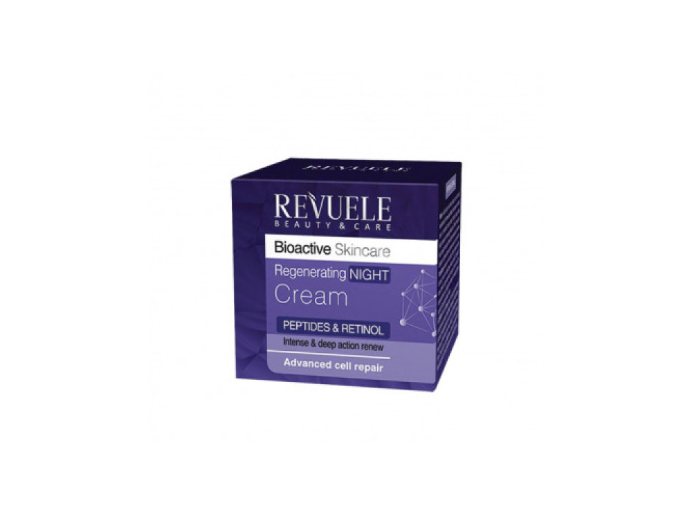 Крем нічний регенеруючий з пептидами та ретинолом Revuele Bioactive Skincare, 50 мл